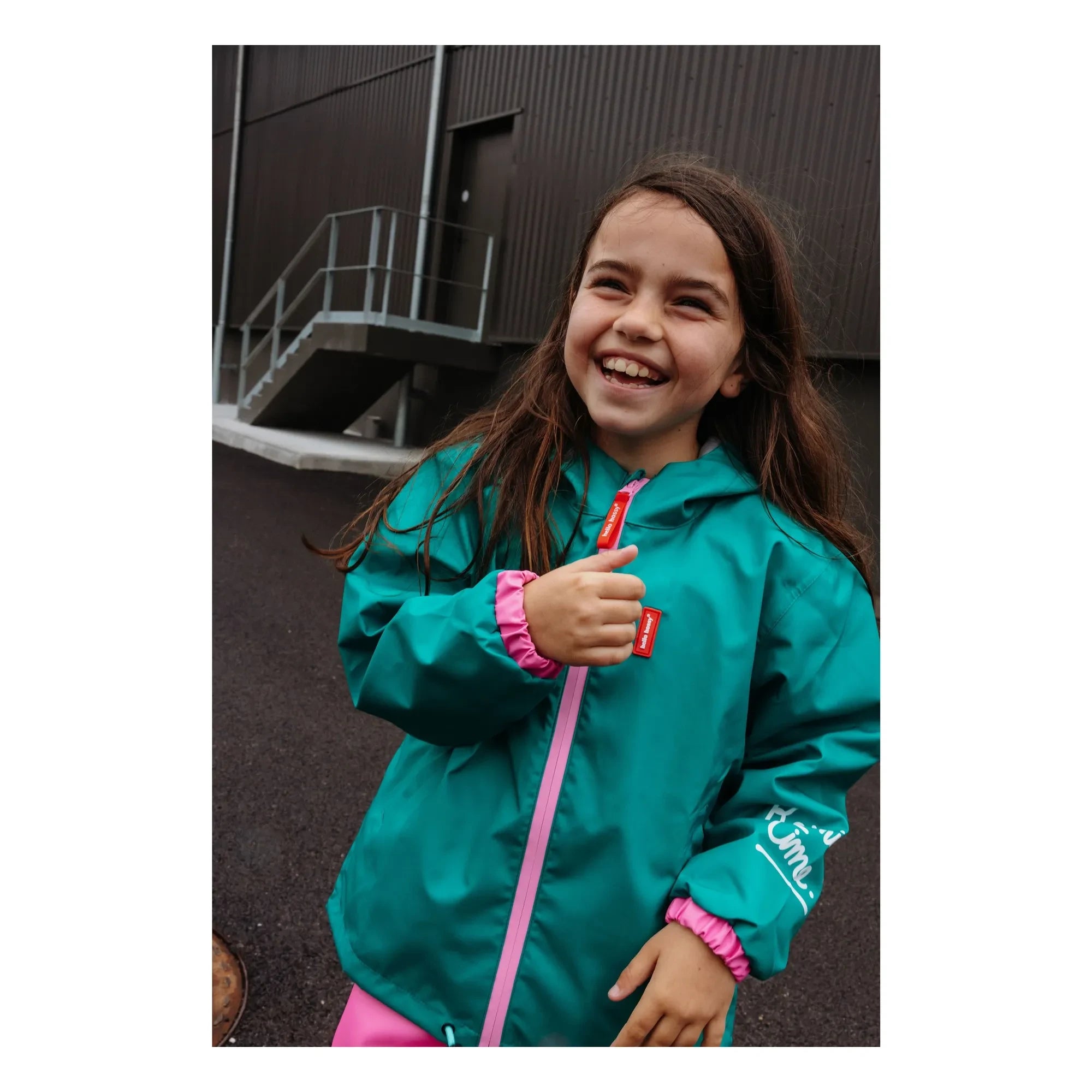 Hello Hossy - Chaqueta Impermeable | Turquesa