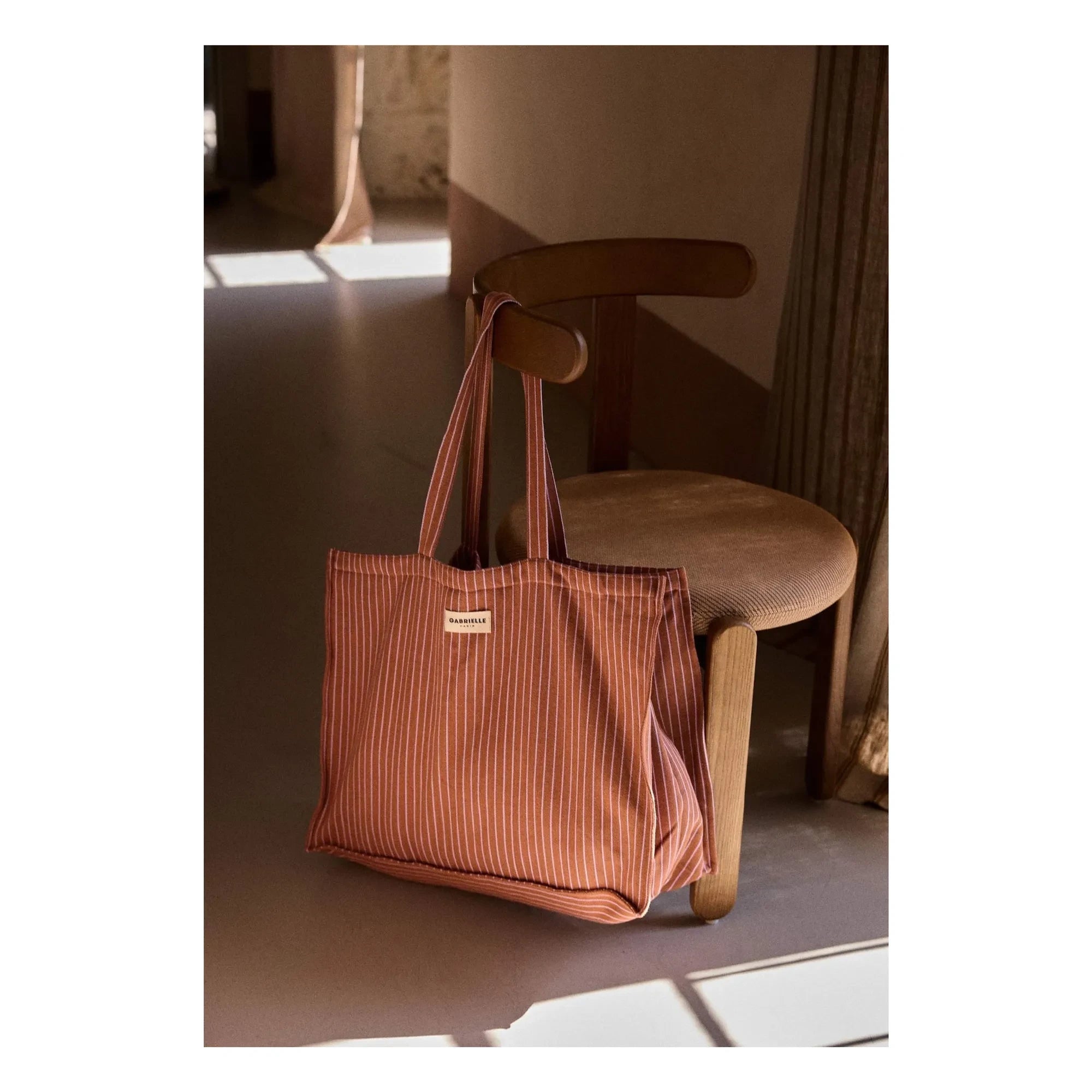 Gabrielle Paris - Bolsa de fin de semana a rayas de lilas | Rosa