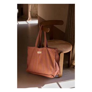 Gabrielle Paris - Bolsa de fin de semana a rayas de lilas | Rosa
