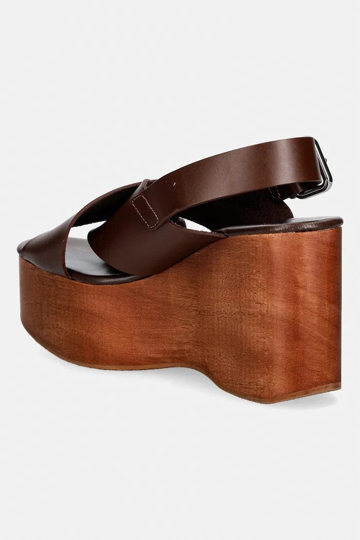 Sandalias de cuero Weekend Max Mara Wkaangio