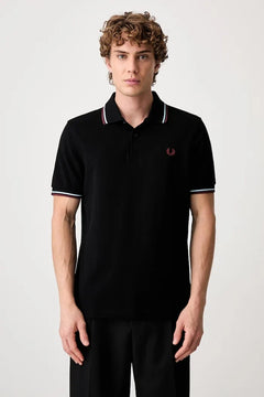 Camiseta de hombre de algodón con cuello Fred Perry