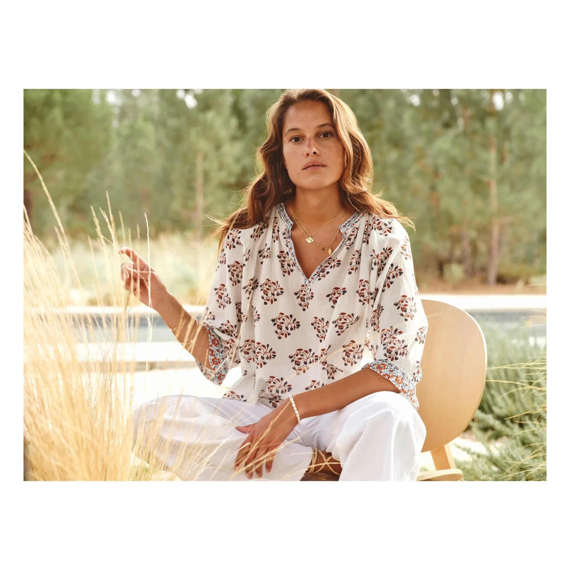 M.A.B.E. - Blusa Stella Cotton | Crudo
