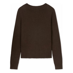 Bompard - Suéter de cuello redondo 4 hilos Cachemira | Chocolate