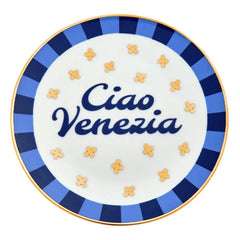 Bitossi - Plato Ciao Venezia | Azul