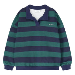 Cos I Said So - Polo de algodón orgánico a rayas | Azul marino