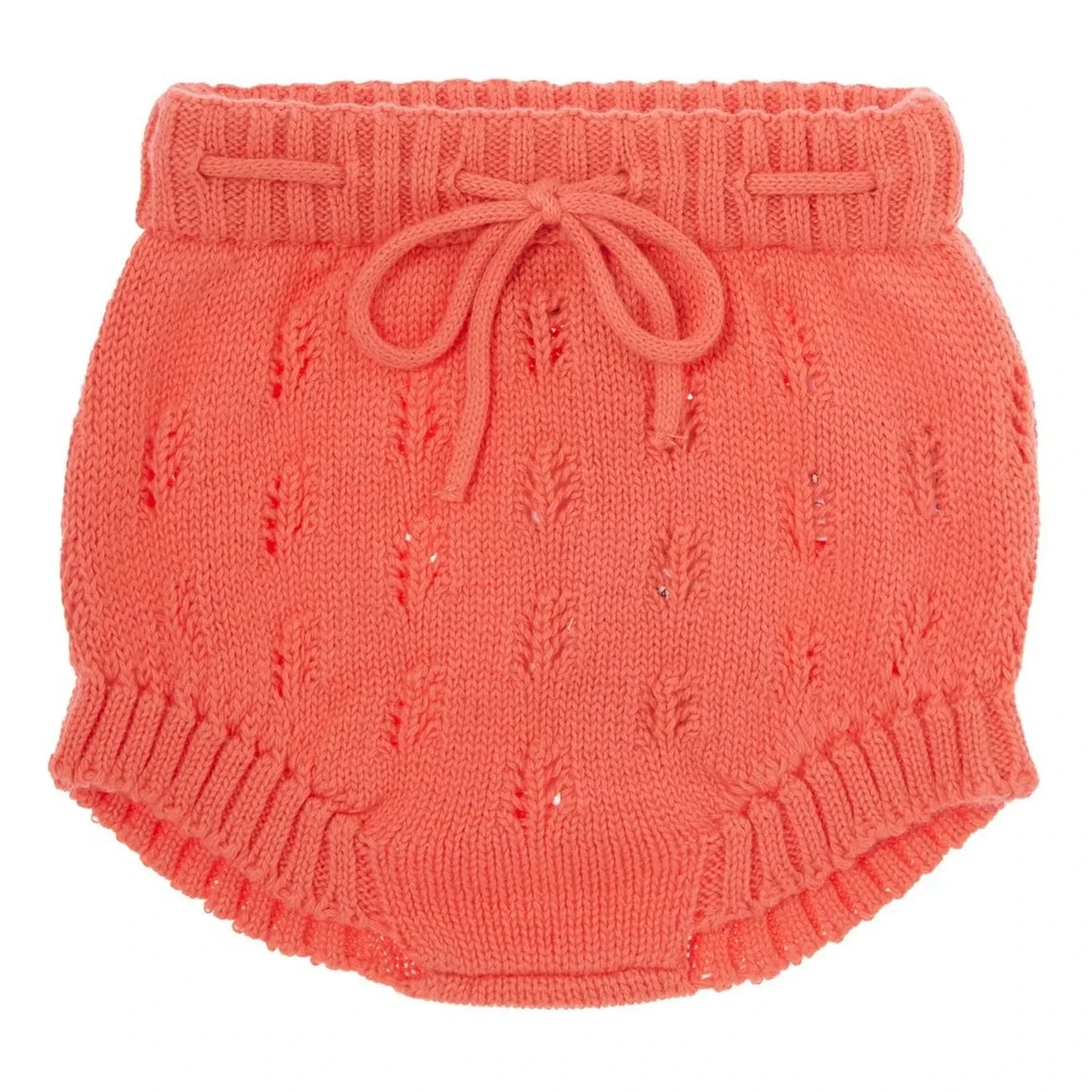 Tocoto Vintage - Pantalón corto perforado de punto | Coral