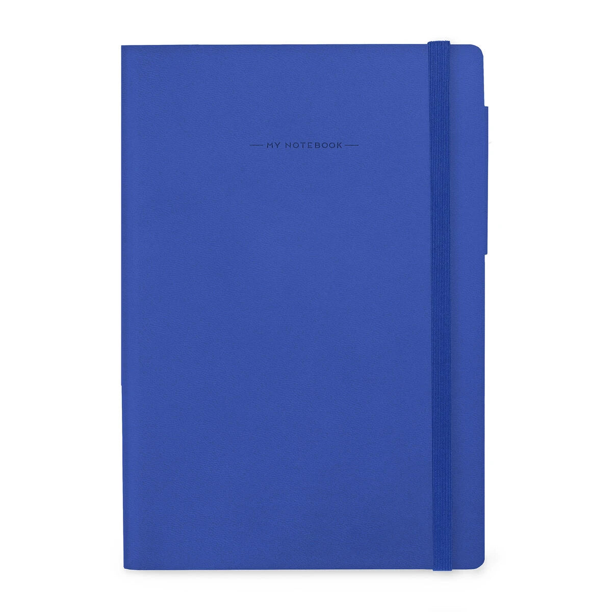 Legami - Cuaderno con Páginas Blancas y Funda Suave Monocromática - Azul Ecléctico - Mi Cuaderno