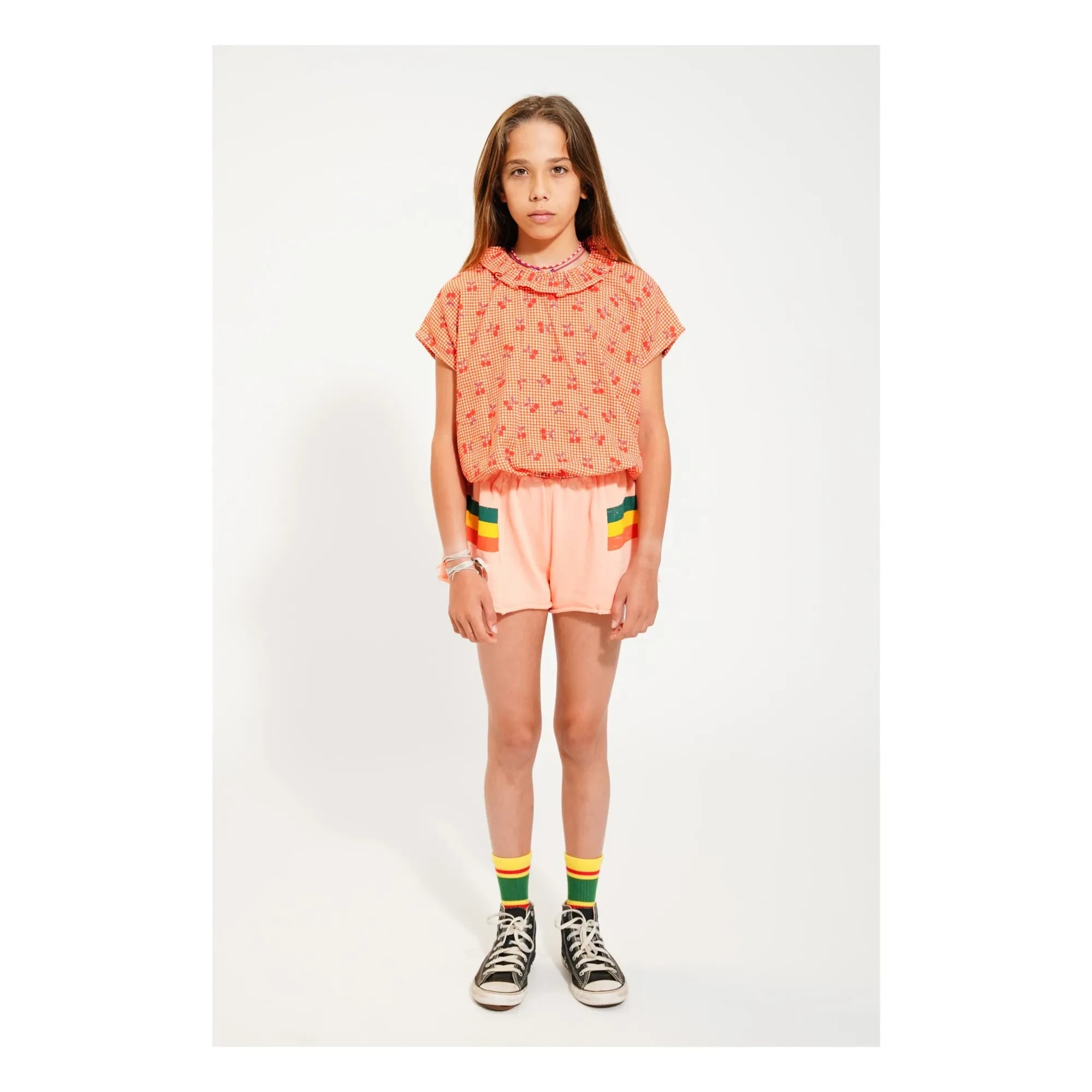Piupiuchick - Top Vichy Cereza | Naranja