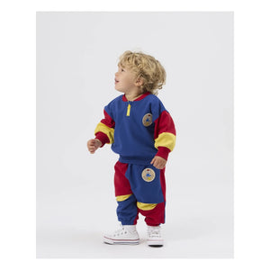 Goldie + Ace - Koala Renk Bloklu Sweatshirt | Mavi