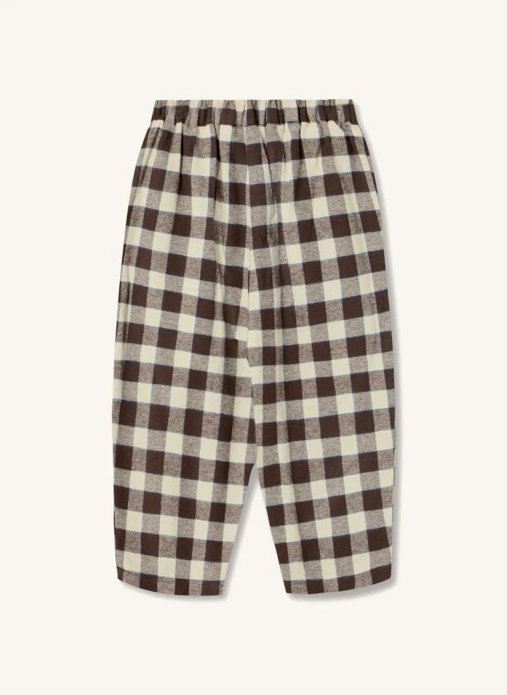 Fliink - Pantalones de cuadros Cody | Marrón