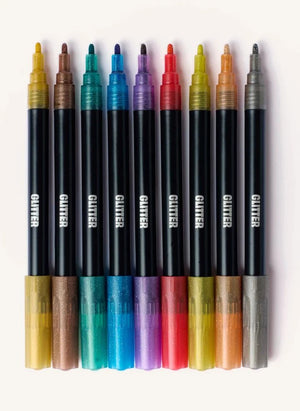 Omy - Marcadores de fieltro con brillo