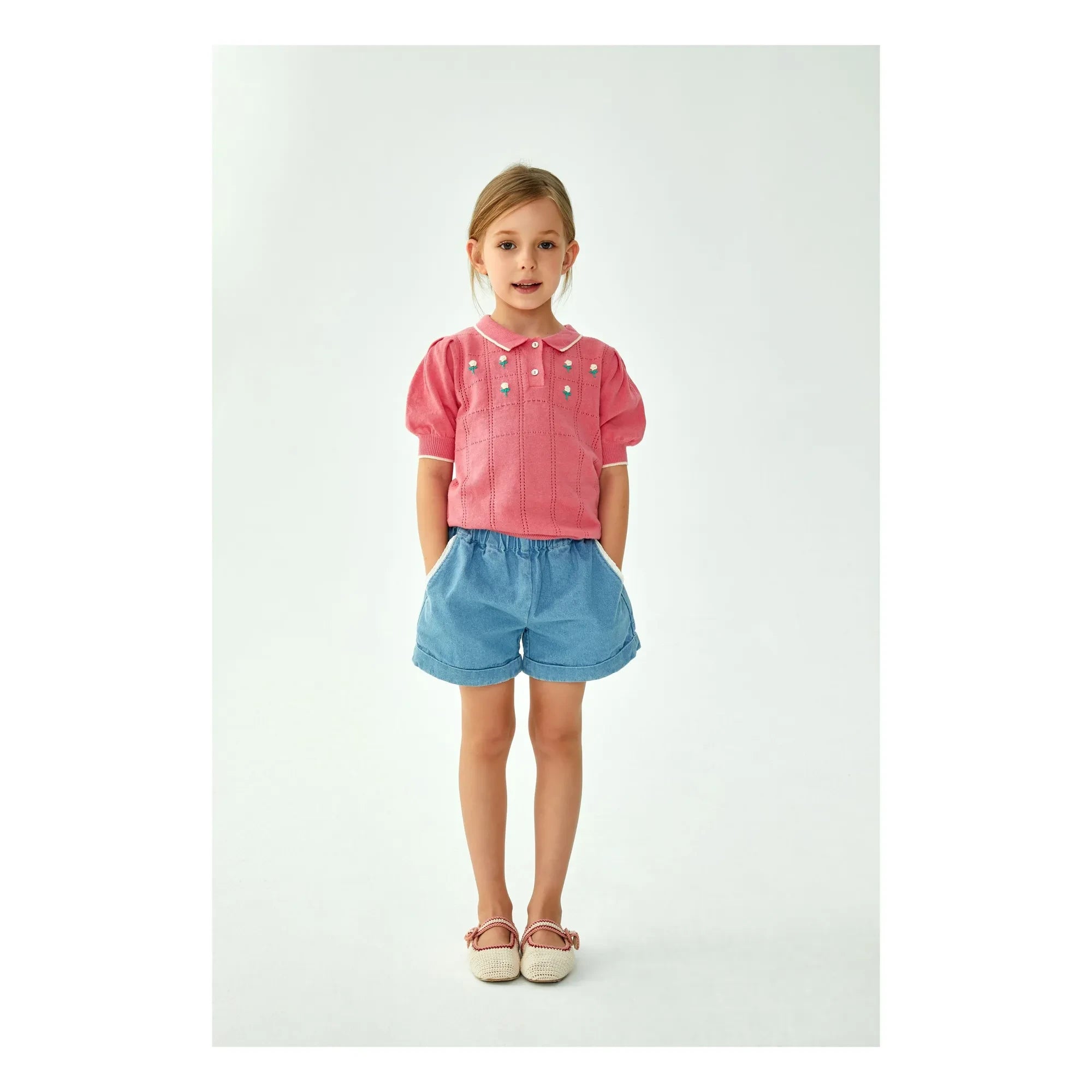 C'era Una Volta - Polo María de punto | Rosa