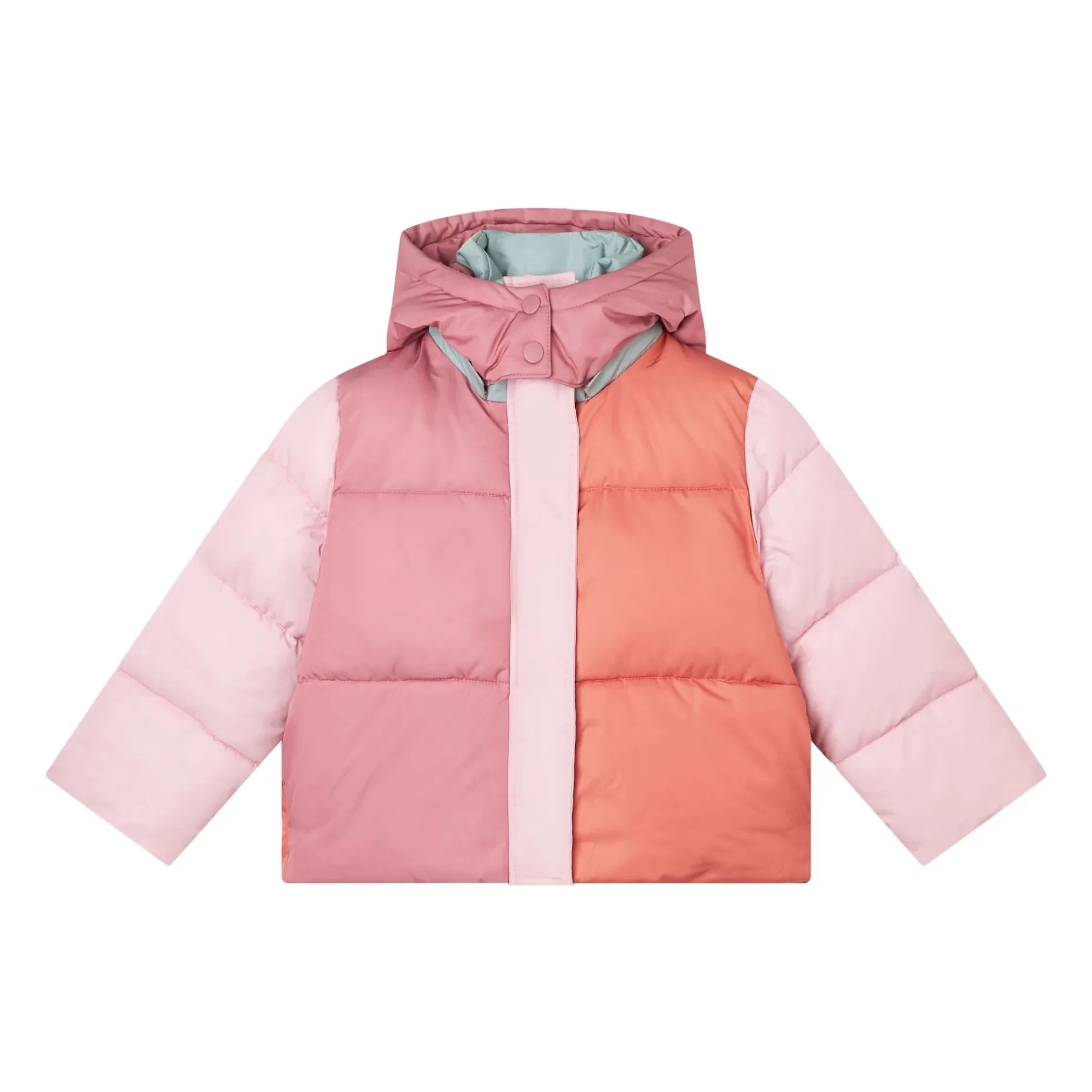 Stella McCartney Kids - Chaqueta acolchada con bloques de color | Rosa