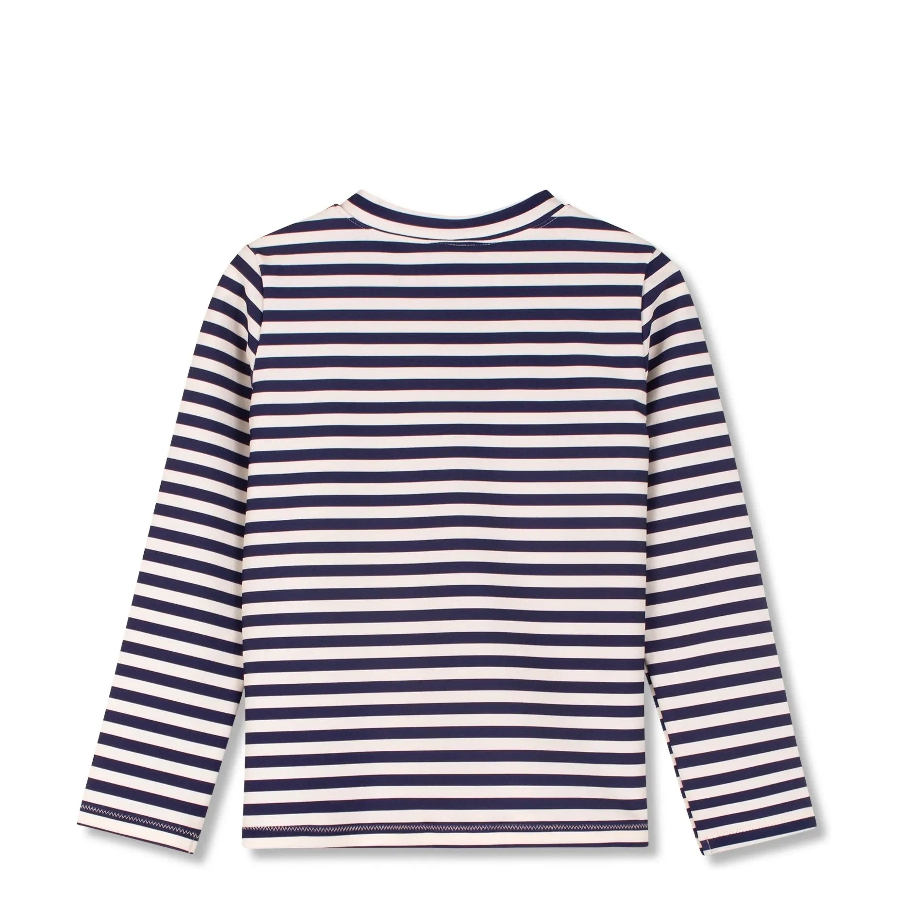 Wynken - Camiseta de rayas con cremallera y protección UV de fibras recicladas | Azul marino