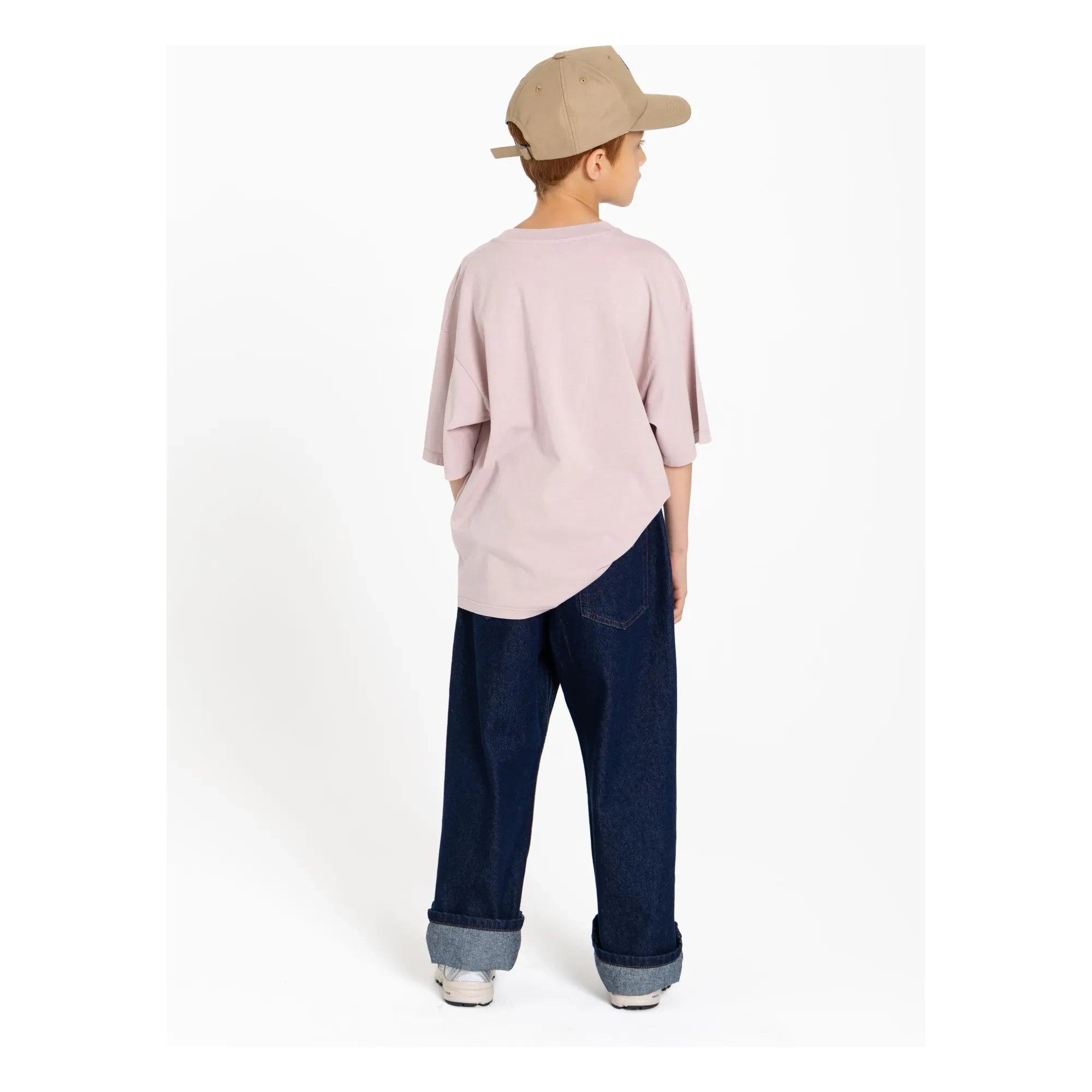 Finger in the nose - Camiseta de algodón orgánico Taylor | Rosa empolvado