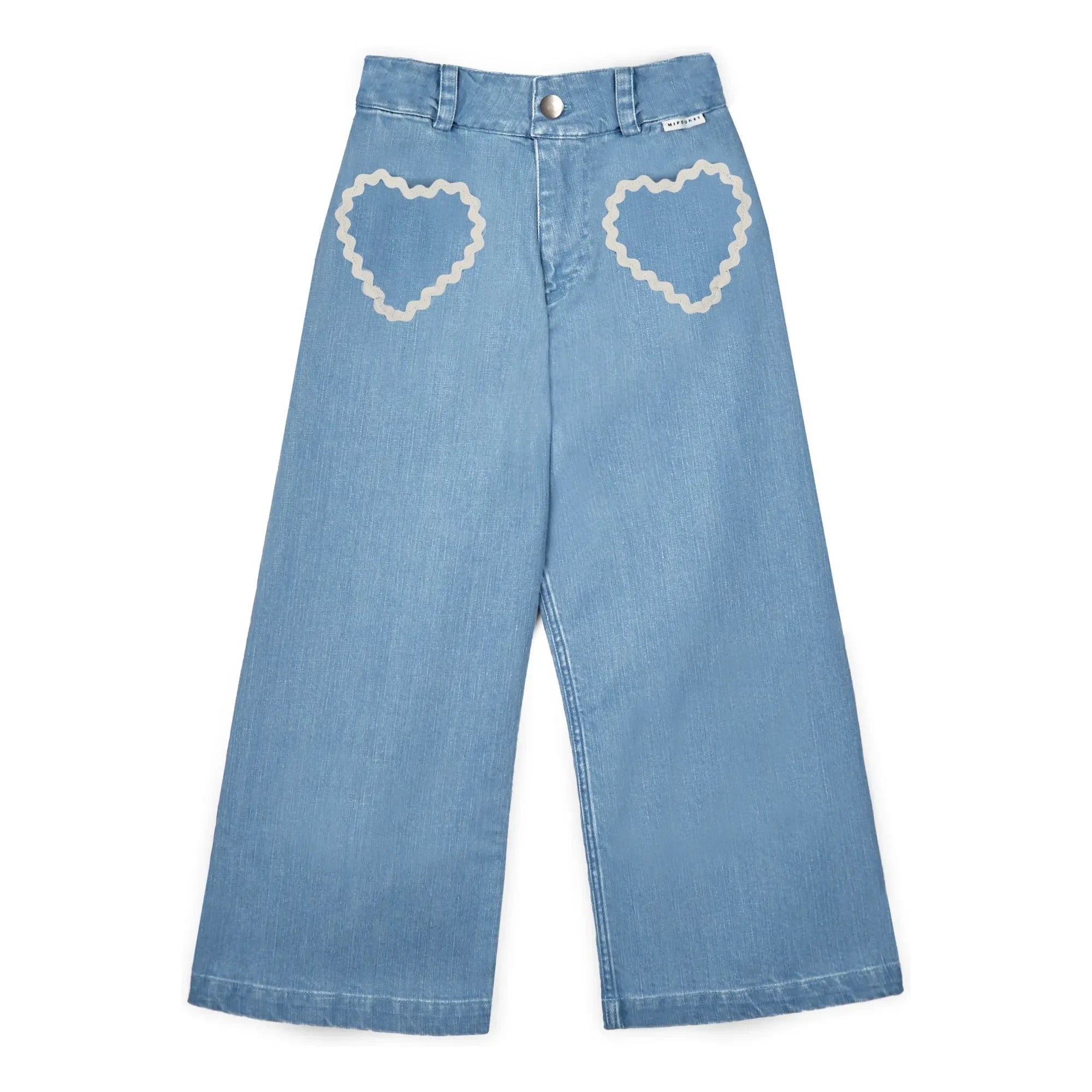 Mipounet - Jean Louise Corazones con Bolsillos | Azul claro