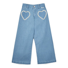 Mipounet - Jean Louise Corazones con Bolsillos | Azul claro