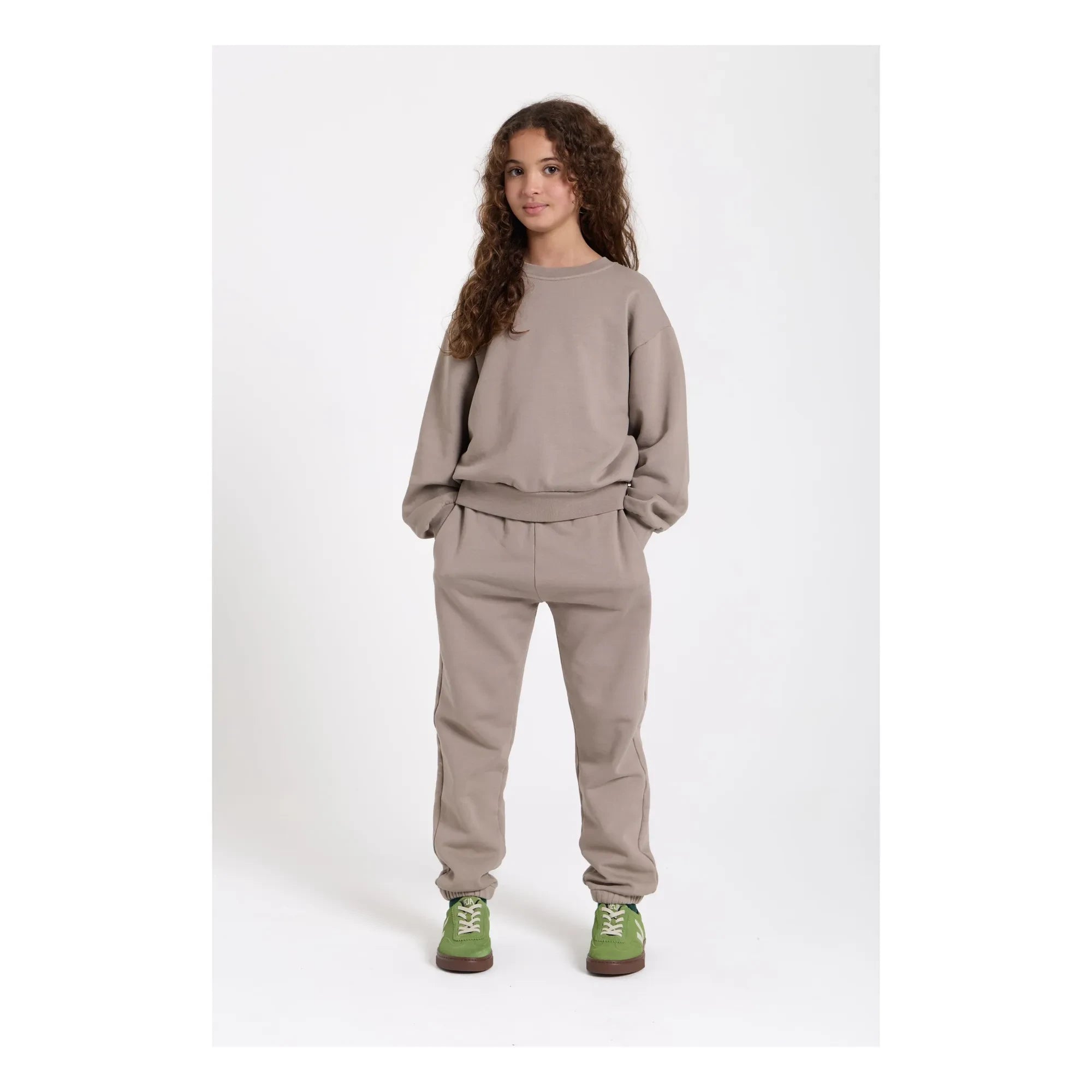 Smallable Kid - Jogger de algodón orgánico Kiwi | Gris Topo