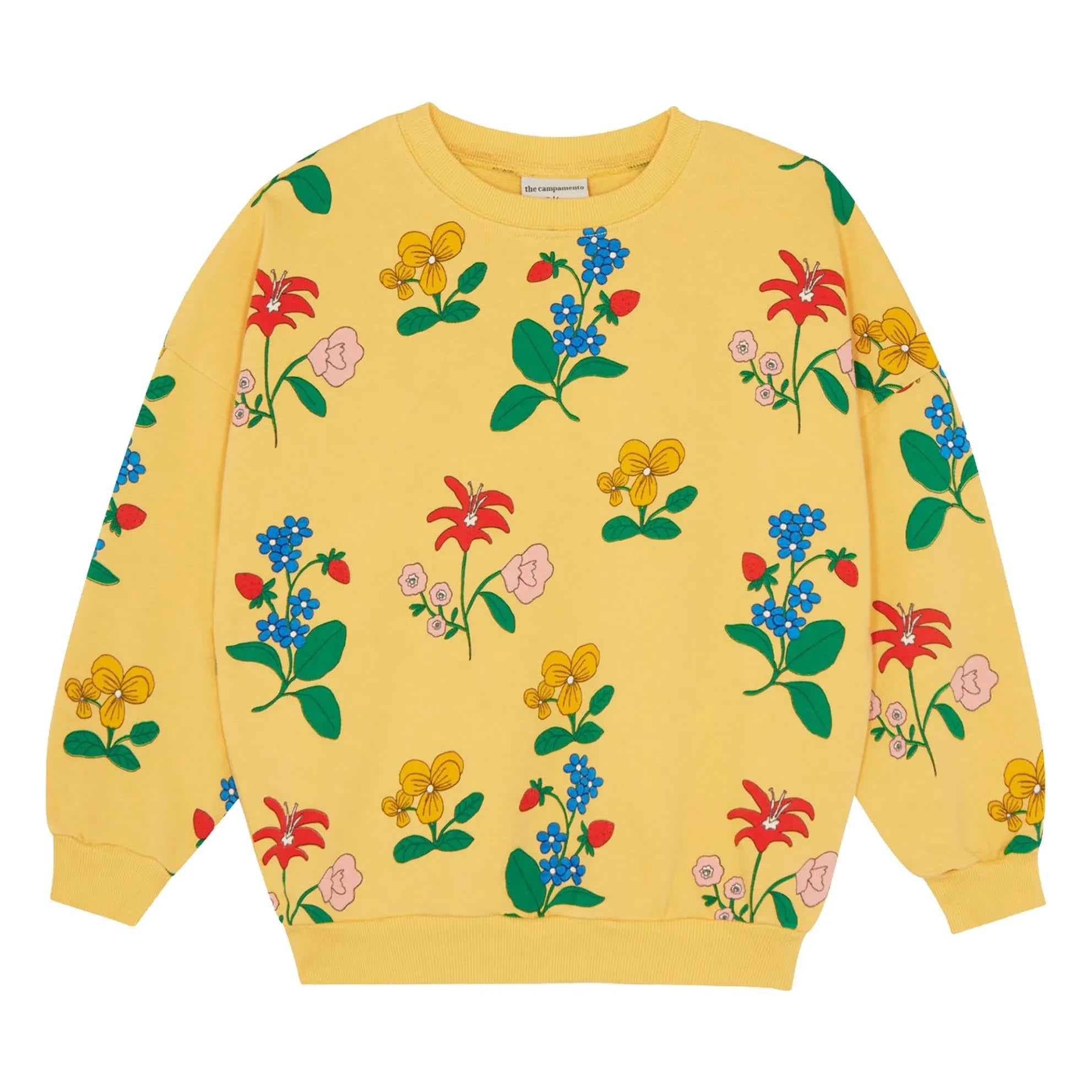 The Campamento - Sudadera con flores | Amarillo