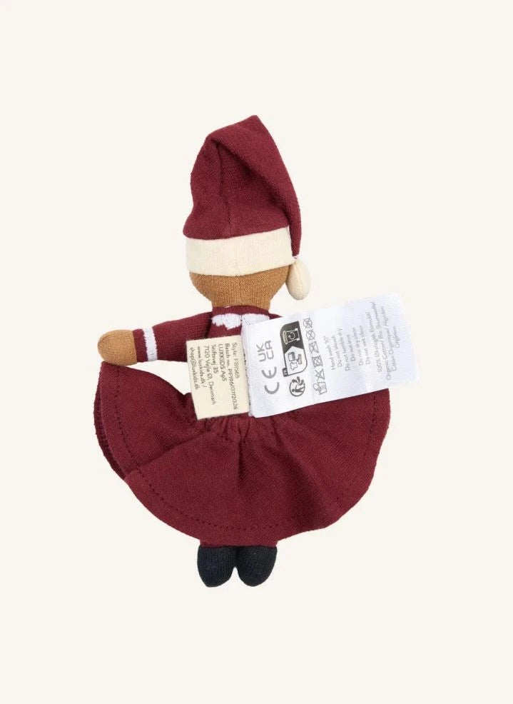 Fabelab - Muñeca Mrs. Claus de Tamaño de Mano | Rojo