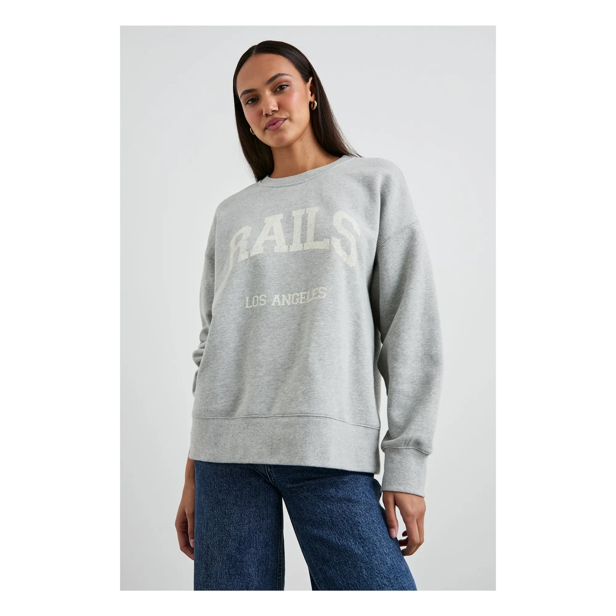 Rails - Sudadera The Varsity | Heather Gri