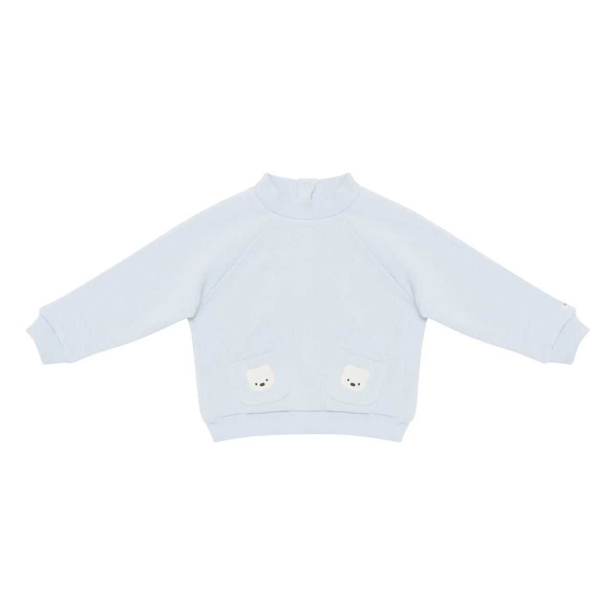 Donsje - Sudadera Foppe Oso Polar Algodón Orgánico | Azul Hielo