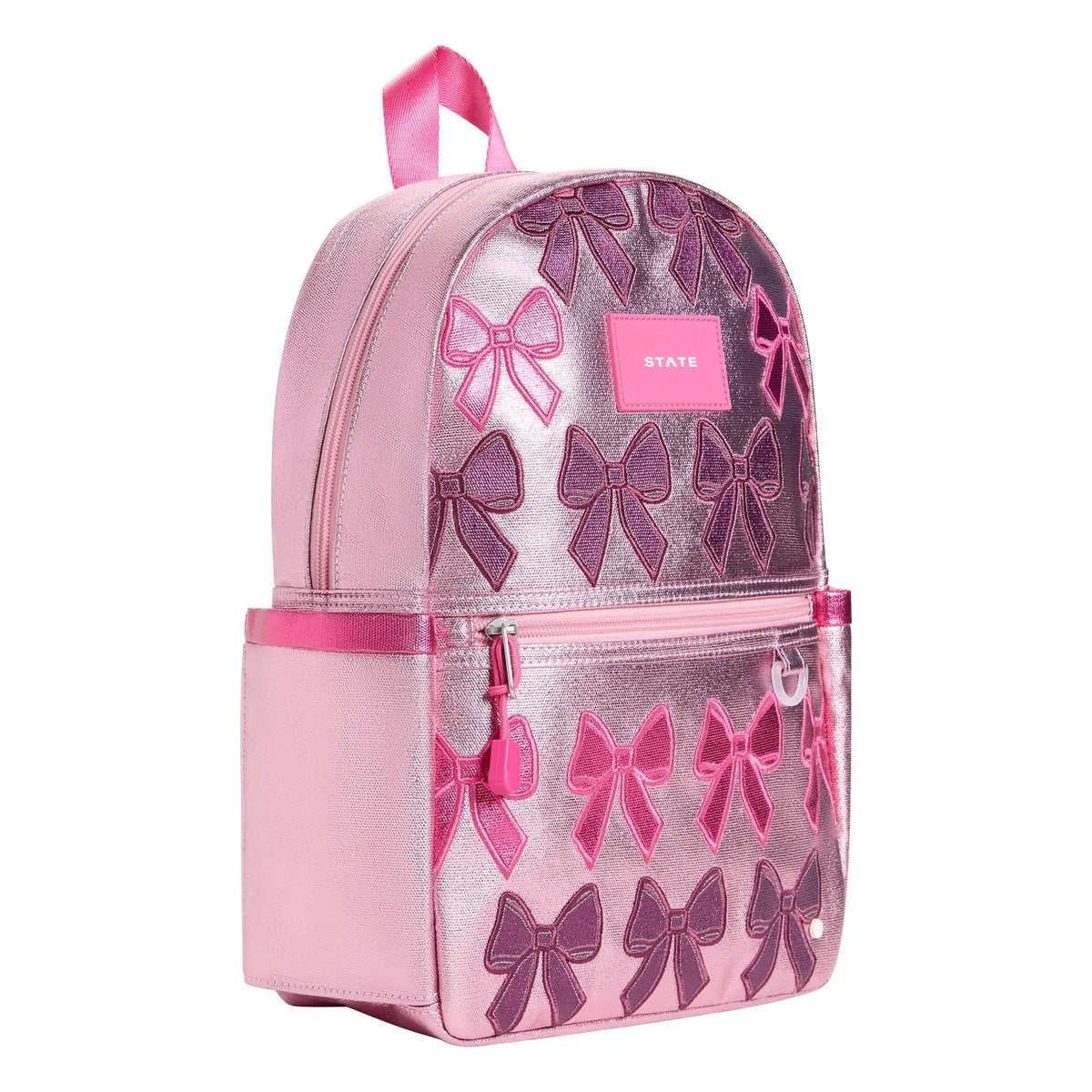 State Bags - Mochila Mini Kane Irisé Nudos | Rosa