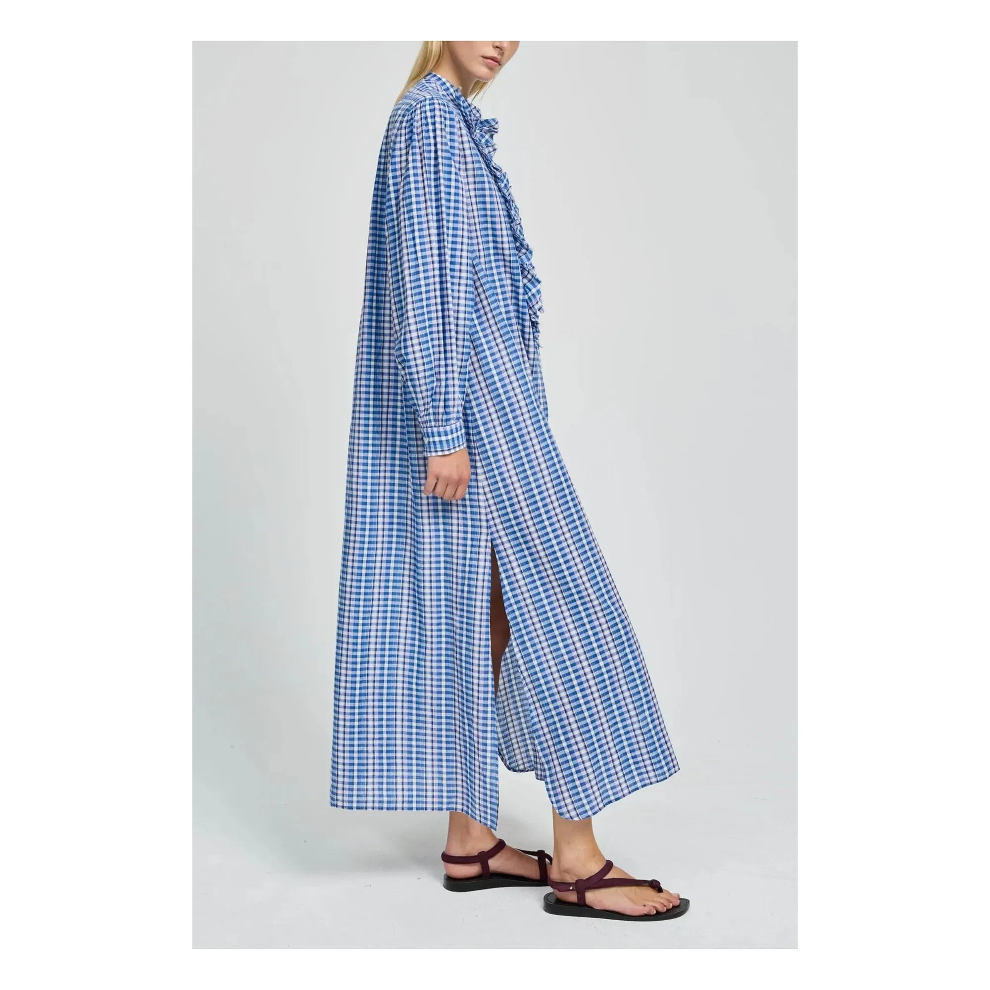 Laurence Bras - Magrita Vestido de Algodón | Azul