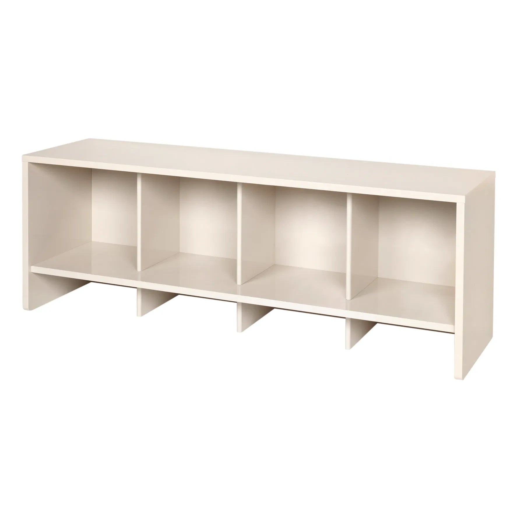 Broste Copenhagen - Estantería baja de madera Tenna | Gris claro
