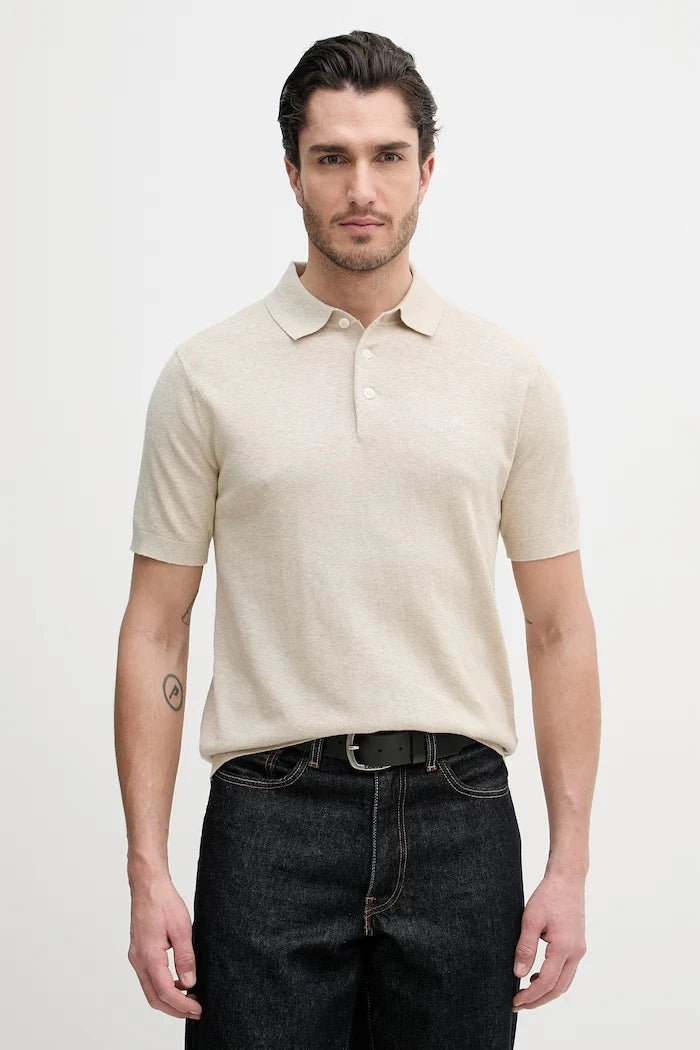 Barbour Muston Polo con Cuello de Lino