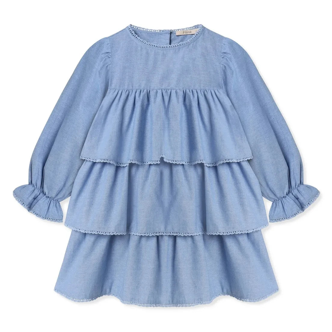 Fliink - Vestido con Volantes Connie | Azul