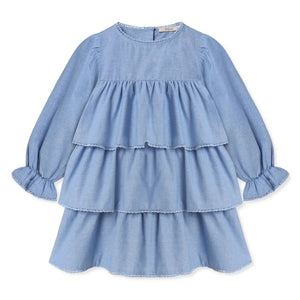 Fliink - Vestido con Volantes Connie | Azul