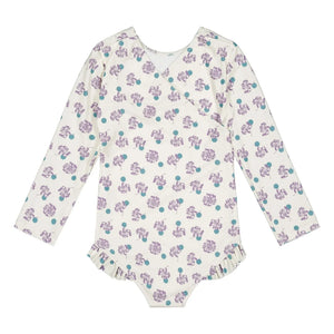 Soor Ploom - Bañador Mayes de Flores con Fibras Recicladas | Blanco