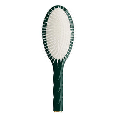 La Bonne Brosse - Twist N°07 Cepillo para el Pelo - Desenredante y Estimulante | Verde esmeralda