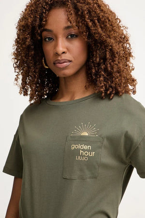 Camiseta de algodón Liu Jo para mujer