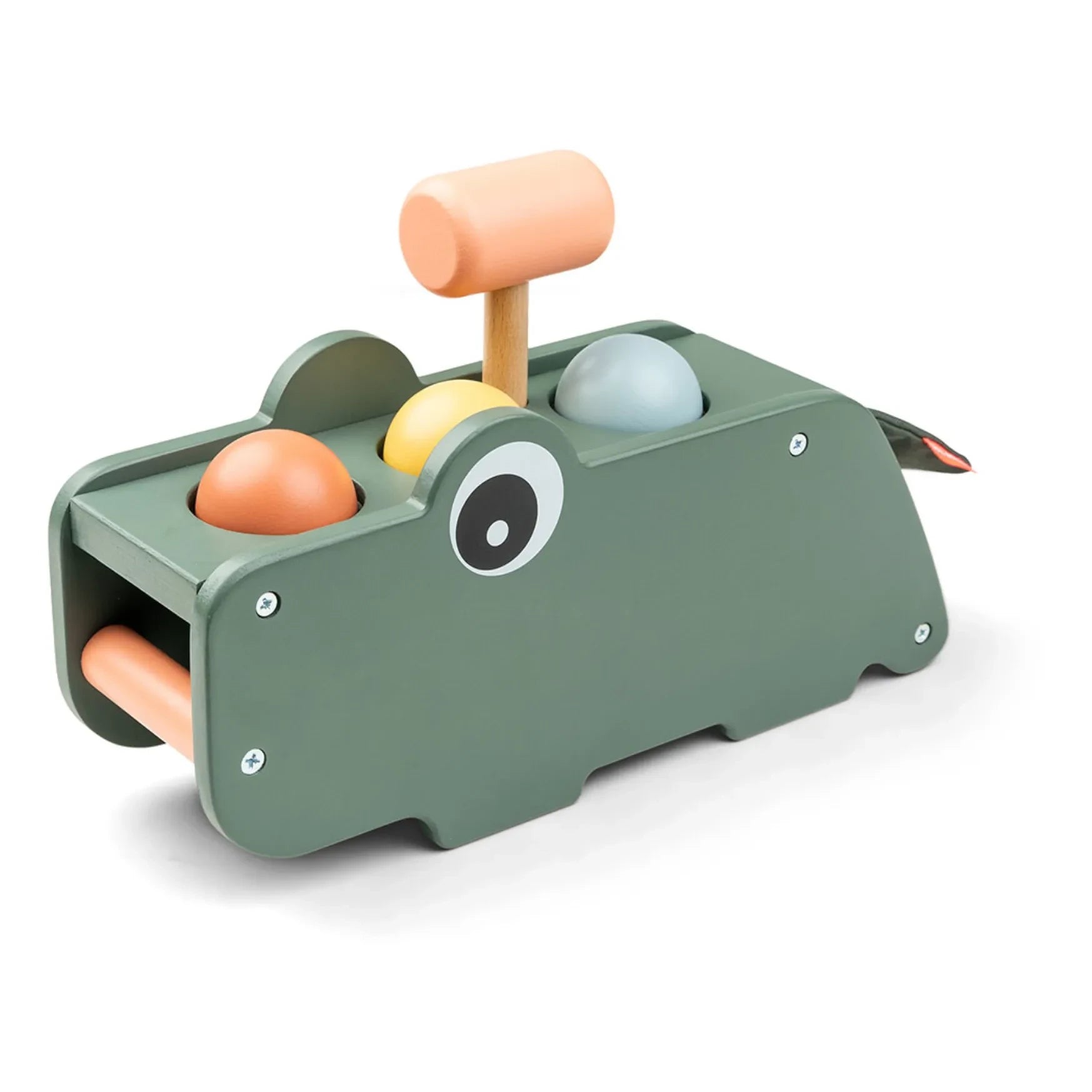 Done by deer - Juguete con martillo Croco | Verde