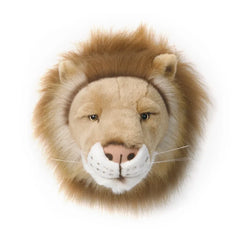 Wild & Soft - Decoración de pared de cabeza de león | Marrón claro