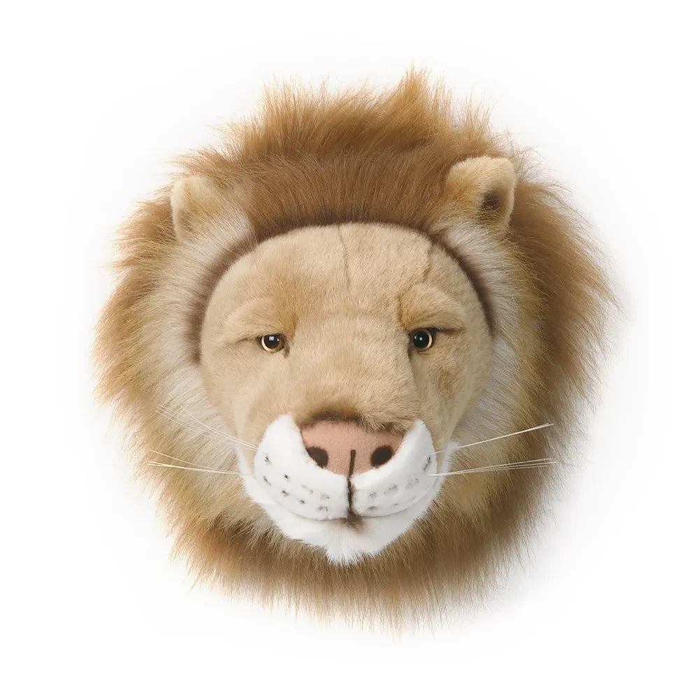 Wild & Soft - Decoración de pared de cabeza de león | Marrón claro