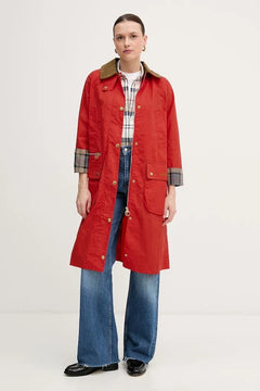 Chaqueta Larga de Algodón Hollington Barbour para Mujer