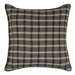 Funda de almohada de lino lavado Le Monde Sauvage - Highlands | Gris oscuro