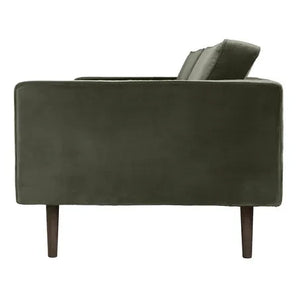 Broste Copenhagen - Sofá de 3 plazas Wind Velvet | Verde oliva