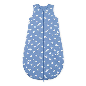 Petit Bateau - Kalp Desenli Organik Pamuk Uyku Tulumu | Blue