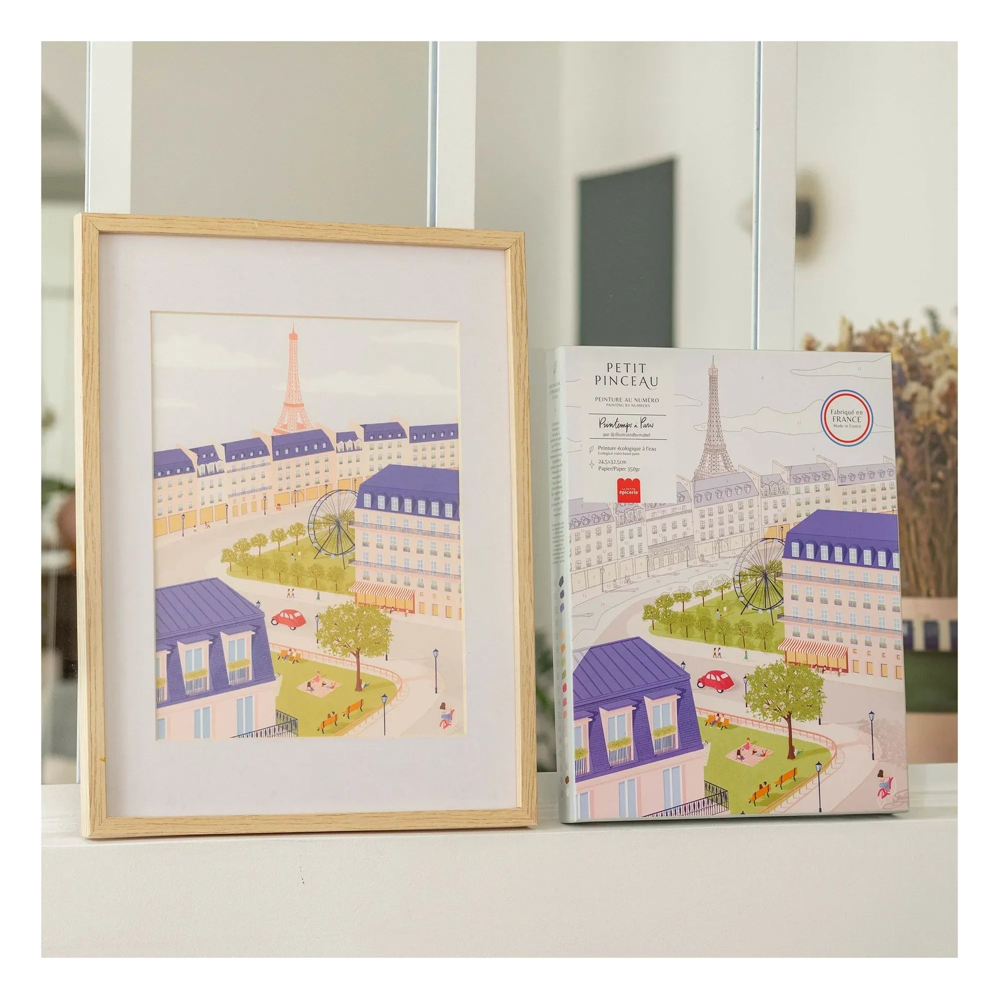 La Petite Épicerie - Set de pintura por números - Un printemps à Paris de Mabel Sorrentino