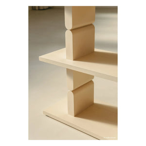 Nobodinoz - Librería de madera pintada Noon | Crema