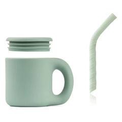 Liewood - Vaso con pajita de silicona Jenna | Menta