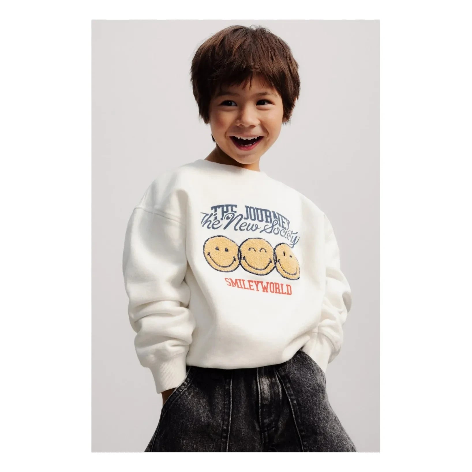 La nueva sociedad - Sudadera Smiley | Beyaz