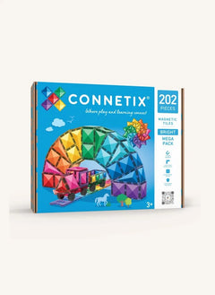 Connetix - Mega Paquete - 202 Piezas | Arcoíris