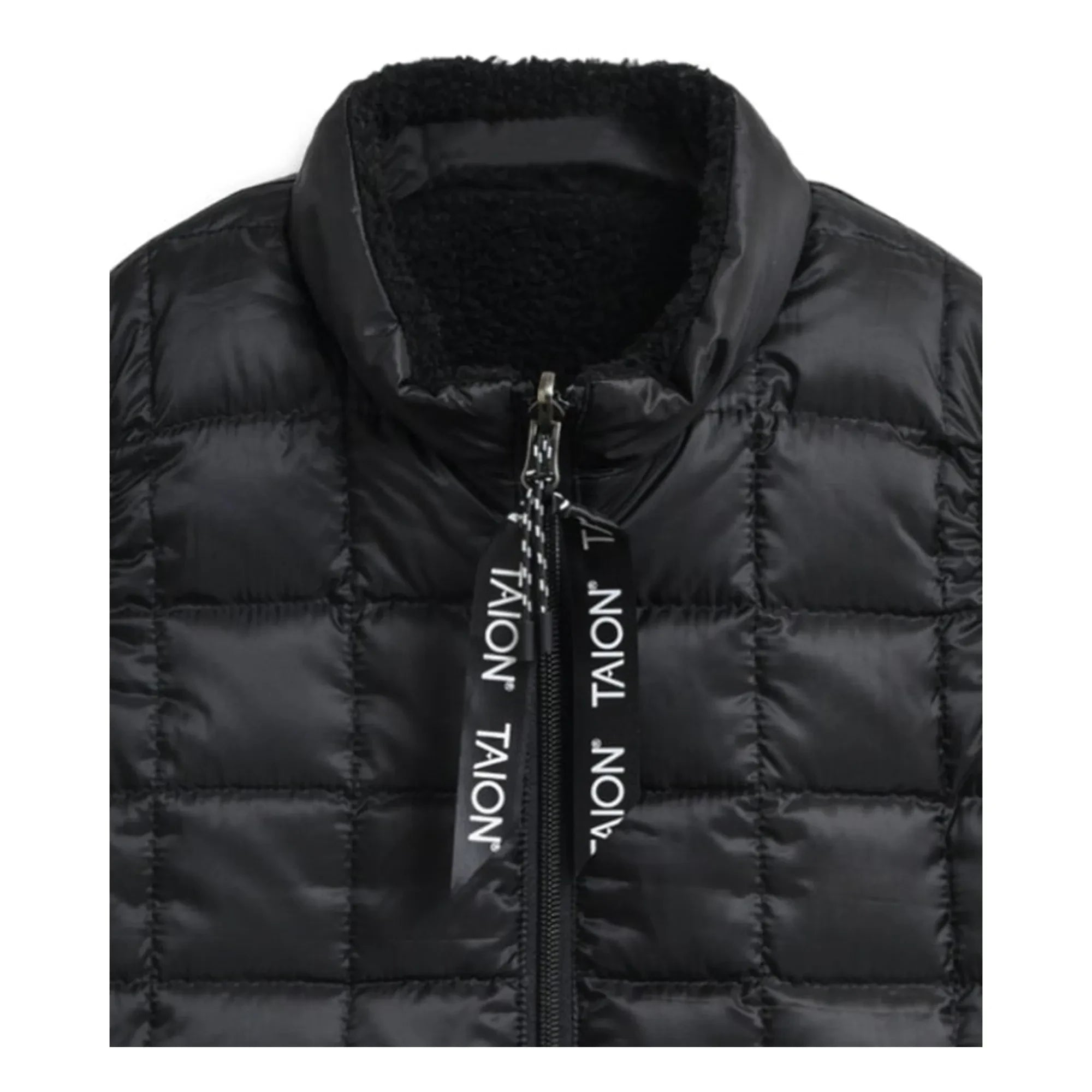 Taion - Chaleco reversible sin mangas Down x Boa Mountain | Negro