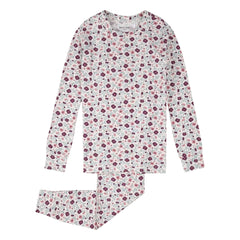 Petit Lem - Pijama de modal y algodón orgánico con flores | Beige