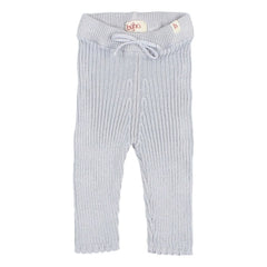 Búho - Leggings de algodón orgánico acanalado | Azul claro